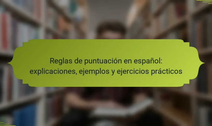 Reglas de puntuación en español: explicaciones, ejemplos y ejercicios prácticos